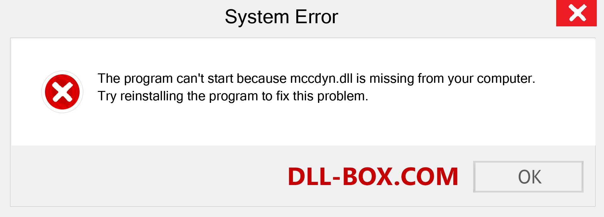  mccdyn.dll file is missing?. Download for Windows 7, 8, 10 - Fix  mccdyn dll Missing Error on Windows, photos, images